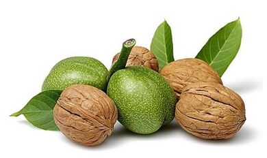 Walnuss, um Parasiten aus dem Körper zu entfernen