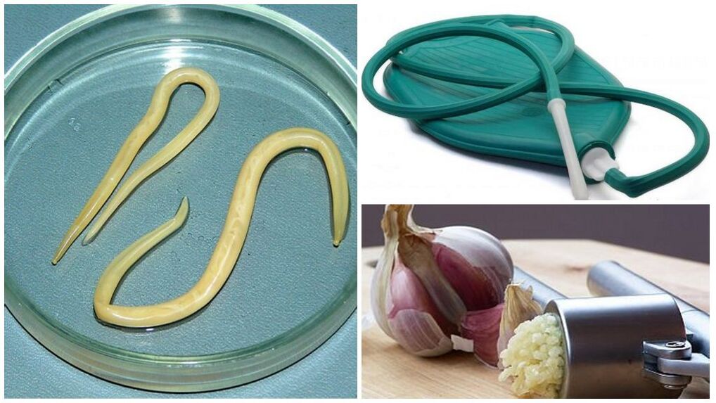 Einlauf mit Knoblauch gegen Würmer