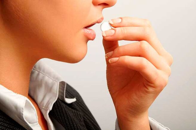 Einnahme von Wurmtabletten
